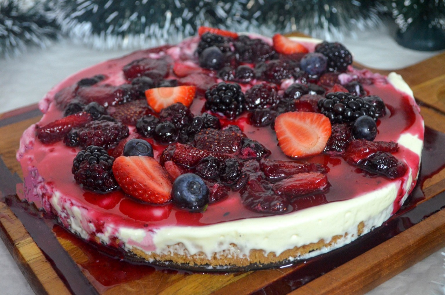 A cor e o sabor do Natal: cheesecake de frutas vermelhas - Içara News