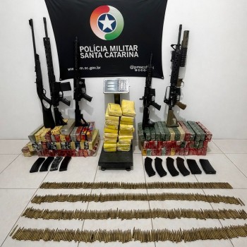 BOPE apreende grande quantidade de drogas e armamento