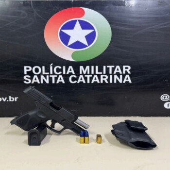 Homem é detido após efetuar disparos em via pública em Criciúma