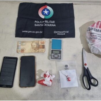 Homem é preso por tráfico de drogas em Balneário Gaivota