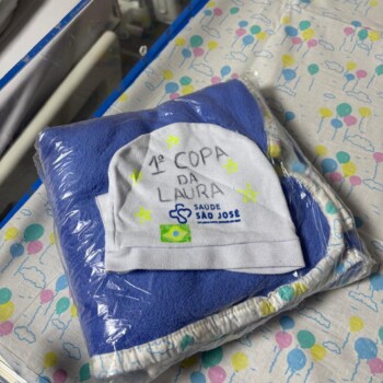 Unidade Vida entra no clima do Mundial com touquinhas personalizadas para recém-nascidos