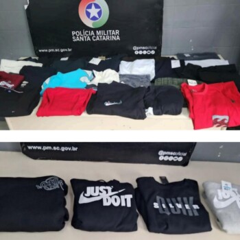 Roupas furtadas em Maracajá são recuperadas pela PM em Forquilhinha