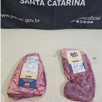 Homem é detido após furtar picanha e fraldinha de supermercado em Araranguá