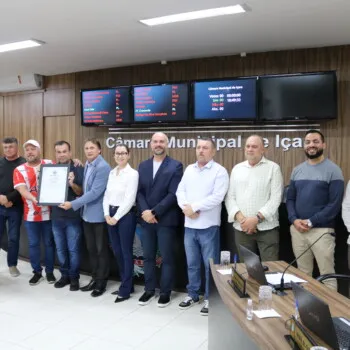 Campeão içarense de futebol 2026 recebe moção do Poder Legislativo